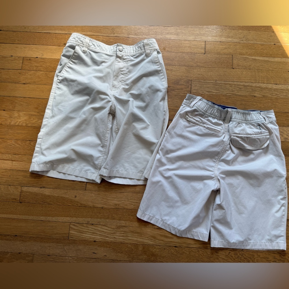 Southern Tide TIDE TO TRAIL SHORT Stone Khaki Lot Of 2 BOYS Large (12-14)